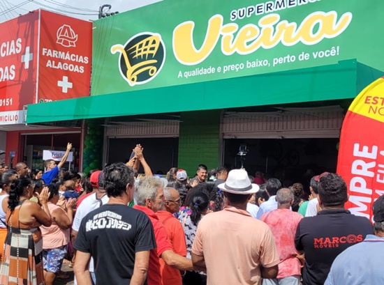 Festa em Estância: Gustinho Vieira inaugura seu novo supermercado na Cidade Nova