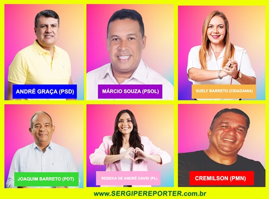 Confira a agenda dos seis candidatos à Prefeitura de Estância deste sábado, 5 e onde eles irão votar